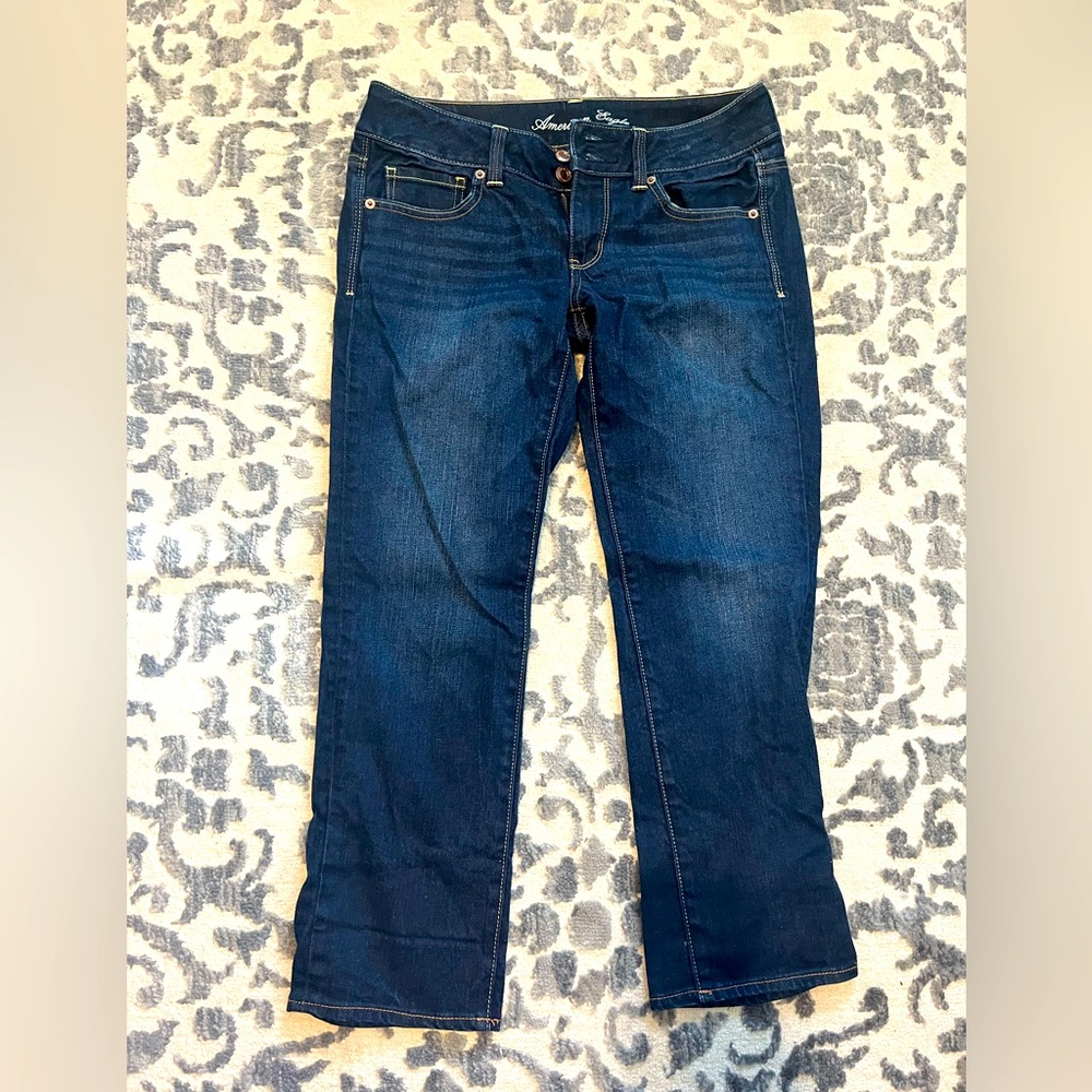 American Eagle Artist Stretch Flare Jeans Crop Size 6